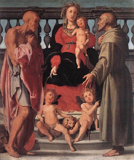 Jacopo Pontormo Madonna and Child with Two Saints oil painting image
